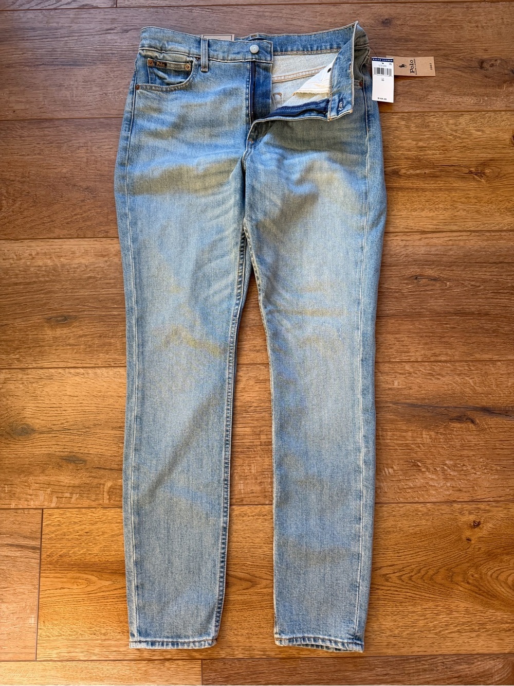 NWT Polo Ralph Lauren High Rise Skinny Rope Dyed Low Stretch 30R